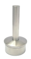 Rohraufsatz 48,3/2,0 mm, Stift 14 mm, Endkappe gew�lbt, V2A